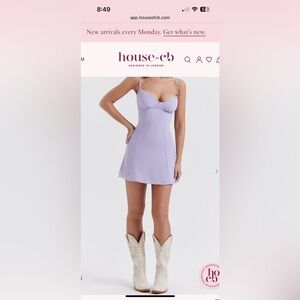 ❤️‍🔥Firm Price❤️‍🔥House of CB CHRISTIANA Lavender Mini Dress